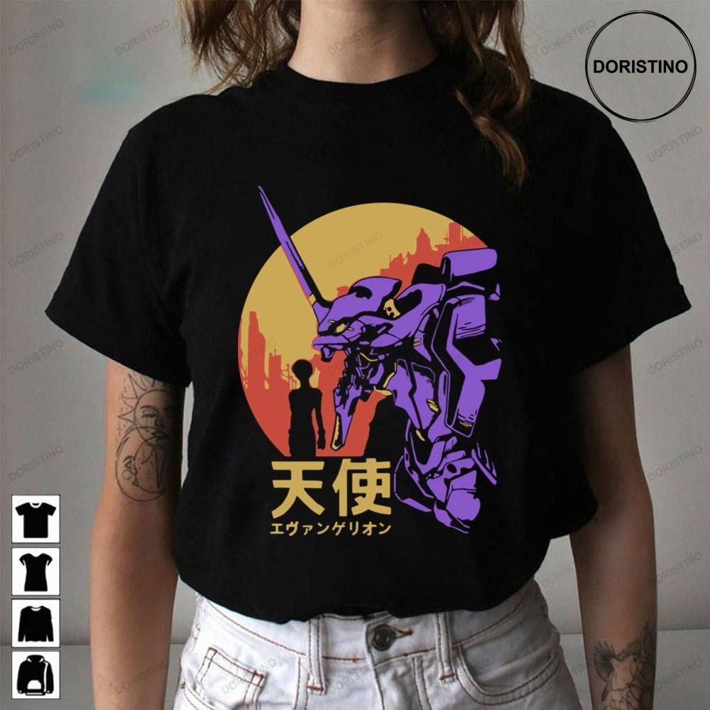 Neon Genesis Evangelion Retro Vintage Trending Style